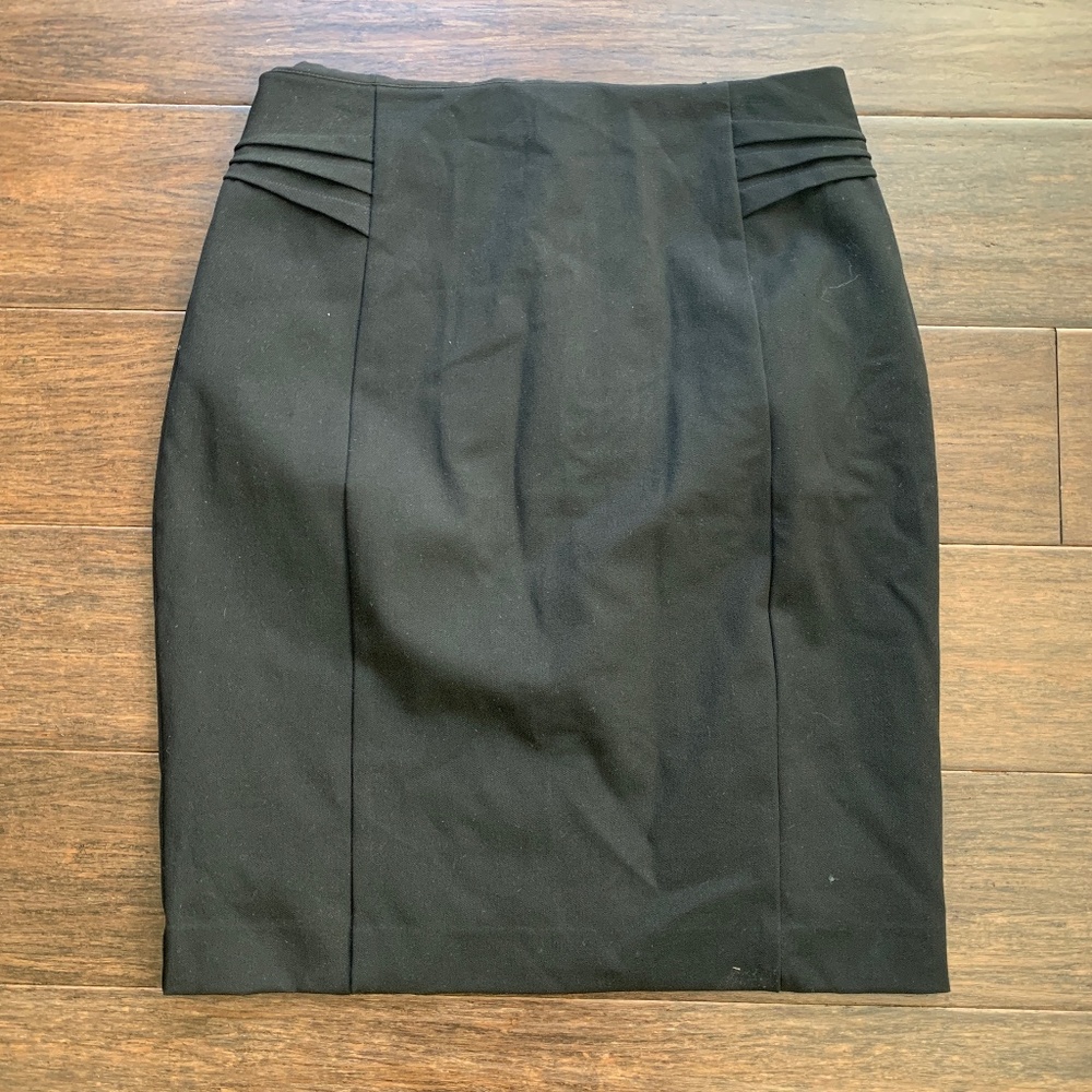 Express Black Pencil Skirt w/ Back Slit